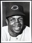  1958 Frank Robinson Official Cincinnati Reds Baseball Clubs 5x7 B&W Photo