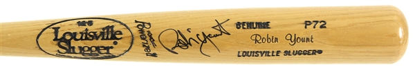 1986-89 Robin Yount Milwaukee Brewers Signed Louisville Slugger (JSA)