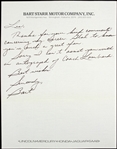 1970s Bart Starr Green Bay Packers Autographed Note Signed 8x10 Letter (JSA) “Sorry I can’t assist you with an autograph of Coach Lombardi”