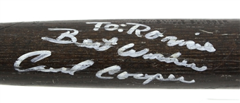 1983-85 Cecil Cooper Milwaukee Brewers Signed Louisville Slugger Professional Model Game Used Bat (MEARS LOA/JSA) 