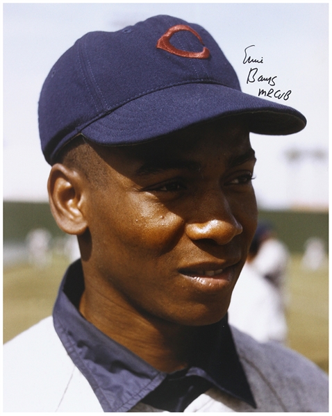 2013 Ernie Banks Chicago Cubs Signed 16" x 20" Photo (JSA)