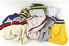 1970s-90s Game Worn Baseball Uniform Pants - Lot of 8 w/ Tony Pena Pittsburgh Pirates, Bill Caudill Oakland Athletics & More (MEARS LOA)