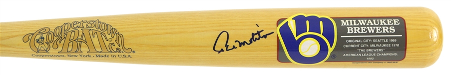 1992 Paul Molitor Milwaukee Brewers Signed Cooperstown Bat Company Bat (JSA)