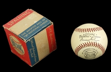 1952-57 Warren Giles Spalding Official National League Baseball w/ Box