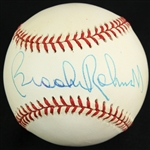1990-92 Brooks Robinson Baltimore Orioles Signed OAL Brown Baseball (JSA)