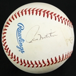 1995-99 Robin Yount Paul Molitor Jim Gantner Milwaukee Brewers Signed OAL Budig Baseball (JSA)