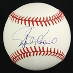 1995-99 Rafael Palmeiro Baltimore Orioles Signed OAL Budig Baseball (JSA)