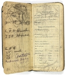 1905 Honus Wagner Pittsburgh Pirates Personal 3”x6” Diary & Date Book (MEARS LOA/JSA) Entirely Written In His Hand