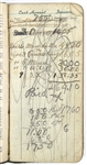 1905 Honus Wagner Pittsburgh Pirates Personal 3”x6” Diary & Date Book (MEARS LOA/JSA) Entirely Written In His Hand