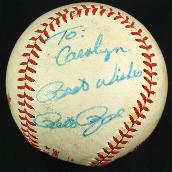 1981 Pete Rose Philadelphia Phillies Signed OASG Kuhn All Star Game Used Baseball (MEARS LOA/JSA)