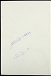 1981 Billy Martin New York Yankees & Eddie Mathews Milwaukee Braves Signed Spring Training Scorecard (JSA)