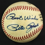 1984-86 Pete Rose Expos/Reds Signed ONL Feeney Game Used Baseball (MEARS LOA/JSA)