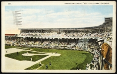 1920 American League Chicago White Sox Park Postcard
