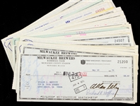  1979-1982 Allen Bud Selig Milwaukee Brewers Baseball HOFer Signed Check (Lot of 100) (JSA)