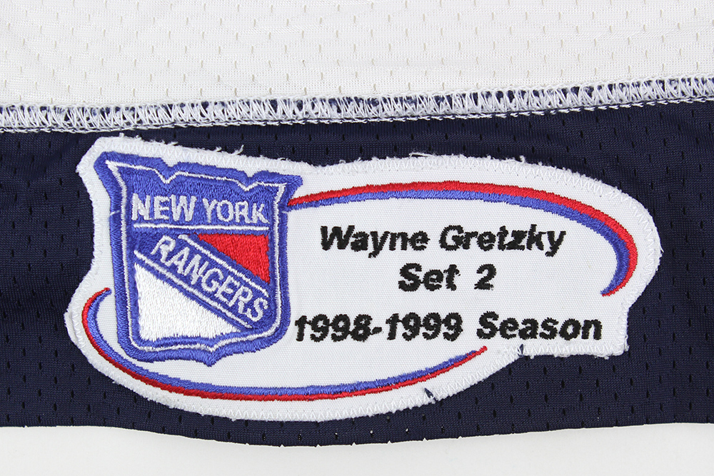 Wayne Gretzky Game Used Jersey New York Rangers White Statue of Liberty  1998-99!