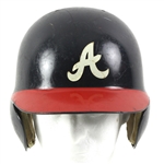 1990s Mark Lemke Atlanta Braves Game Worn Batting Helmet (MEARS LOA)