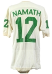 1970s Joe Namath New York Jets Home Practice / Preseason Game Worn Home Jersey (MEARS LOA)