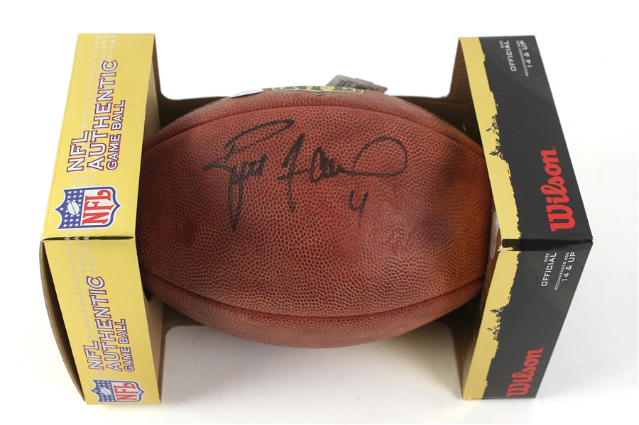 2006-16 Brett Favre Green Bay Packers Signed ONFL Goodell Football (JSA)