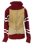 1880-1890s Football Sleeveless Football Jacket Vest & Turtleneck Sweater