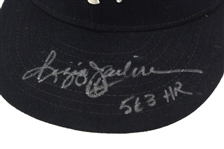 1978-81 Reggie Jackson New York Yankees Signed Game Worn Cap (MEARS LOA/JSA)