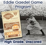 1951 (August 19th) Eddie Gaedel St. Louis Browns Official Onsite Program Highest Graded Example