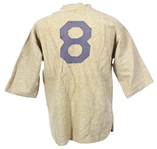 1910's-20's Upsala #8 Game Worn Spalding Baseball Jersey (MEARS LOA)
