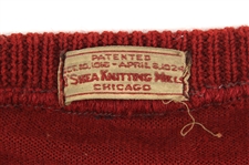 1920's Game Worn O'Shea Knitting Mills Football Sweater w/ Friction Stripes (MEARS LOA) 