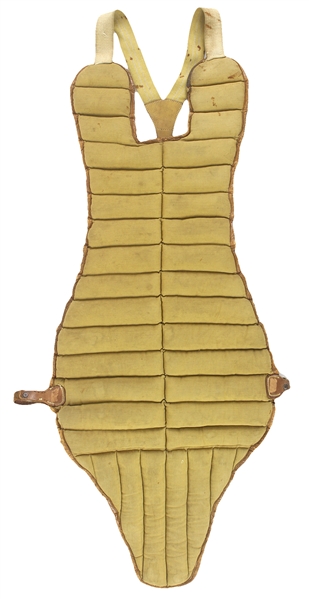 1930s-40s Game Worn Baseball Chest Protector (MEARS LOA)