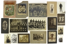 1890s-1920s Football Basketball Original Photography Collection - Lot of 17