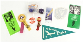 1960s-80s Football Memorabilia Collection - Lot of 12