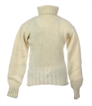 1891 Game Worn Football Nose Guard w/ Bradford Mfg. Co. Turtleneck Sweater - Lot of 2 (MEARS LOA)