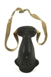 1891 Game Worn Football Nose Guard w/ Bradford Mfg. Co. Turtleneck Sweater - Lot of 2 (MEARS LOA)