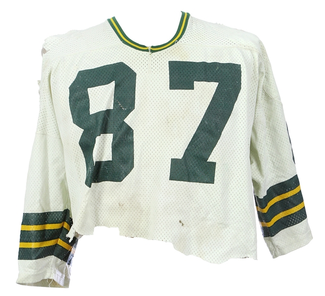 1980s Game Worn #87 White Mesh Football Jersey (MEARS LOA)