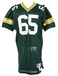 1991 Ron Hallstrom Green Bay Packers Home Jersey (MEARS LOA)