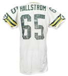 1984-86 Ron Hallstrom Green Bay Packers Game Worn Road Jersey (MEARS LOA)