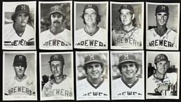 1970's Milwaukee Brewers Signed Team Photos - Lot of 41 w/ Harvey Kuenn, Gorman Thomas, Sixto Lezcano, George Scott & More (JSA)