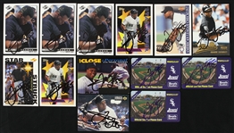 1990s Frank Thomas Chicago White Sox Signed Trading & Phone Cards - Lot of 13 (JSA)