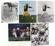 2000s Babe Parilli Jets/Patriots Signed 8" x 10" Photos - Lot of 5 (JSA)