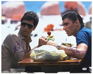 2000s Al Pacino Steven Bauer Scarface Dual Signed 16" x 20" Photo (PSA/DNA)