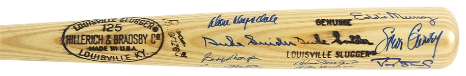 1990's-2000's Signed & Commemorative Bat Collection - Lot of 9 w/ 6 Signed Including Duke Snider, Don Drysdale, Robin Yount, Paul Molitor, Chipper Jones & More (JSA)