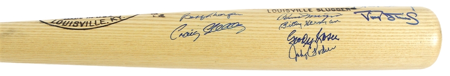 1990's-2000's Signed & Commemorative Bat Collection - Lot of 9 w/ 6 Signed Including Duke Snider, Don Drysdale, Robin Yount, Paul Molitor, Chipper Jones & More (JSA)