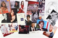 1970s-2000s Athletes Entertainers Politicians Signature Collection - Lot of 42 w/ Jane Russell, Mario Andretti, Roy Rogers, John Glenn, Bonnie Blair & More (JSA)