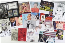 1970's-2000's Athletes Entertainers Politicians Signature Collection - Lot of 42 w/ Jane Russell, Mario Andretti, Roy Rogers, John Glenn, Bonnie Blair & More (JSA)