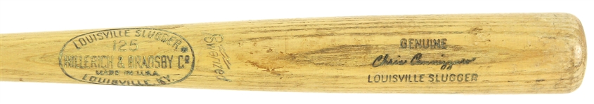 1965-68 Chris Cannizzaro H&B Louisville Slugger Professional Model Game Used Bat (MEARS LOA)