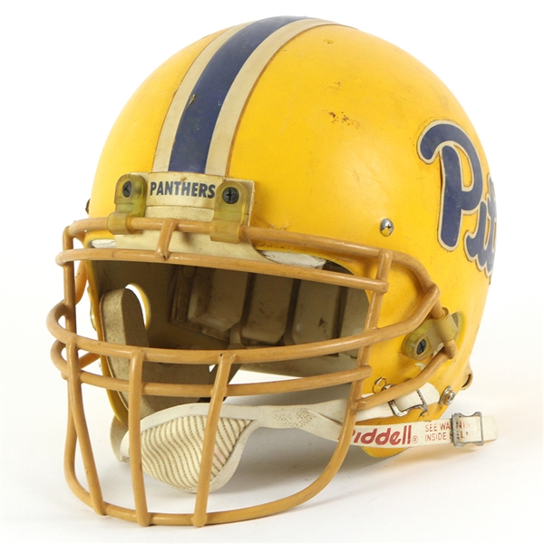 1991 Pitt Panthers Game Worn Football Helmet (MEARS LOA)