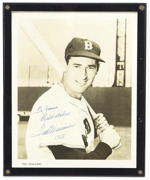 1958 Ted Williams Boston Red Sox Signed 8" x 10" Photo (PSA/DNA)