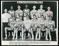 1958-59 New York Knickerbockers 8" x 10" Reprint Team Photo 