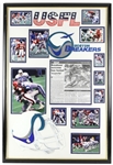 1983 Boston Breakers USFL 26" x 38" Framed Display
