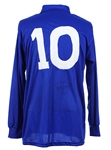 1991 Diego Maradona Clubhouse Signed Napoli Jersey (MEARS LOA)