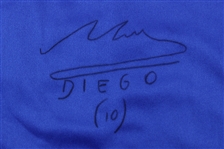 1991 Diego Maradona Clubhouse Signed Napoli Jersey (MEARS LOA)